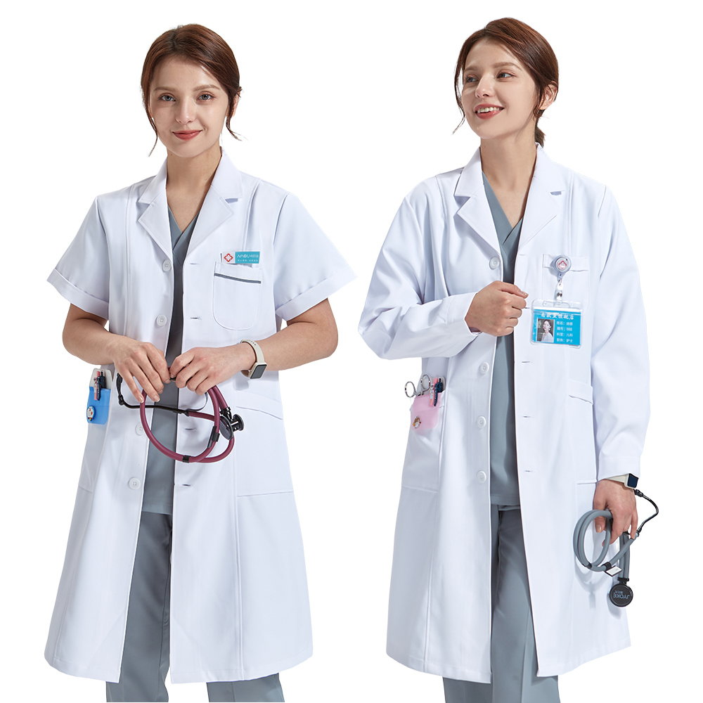 Medical Lab Hospital - Women's Doctor Lab Coats 93% Polyester