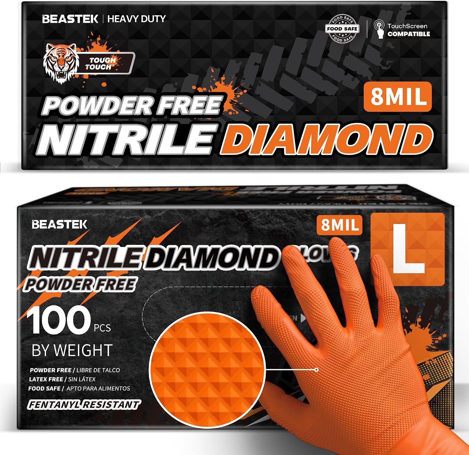 Disposable Gloves Nitrile - Nitrile Disposable Gloves, 8Mil, Latex &