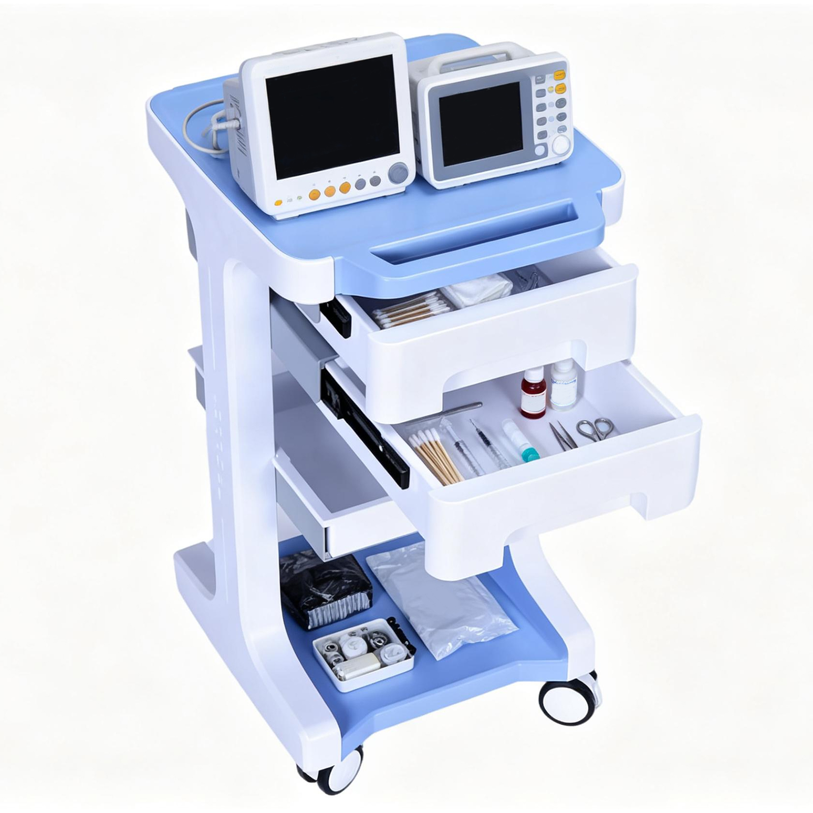 3 Tier Medical Rolling Cart wi – Medical Lab Ultrasound recenzja i cena