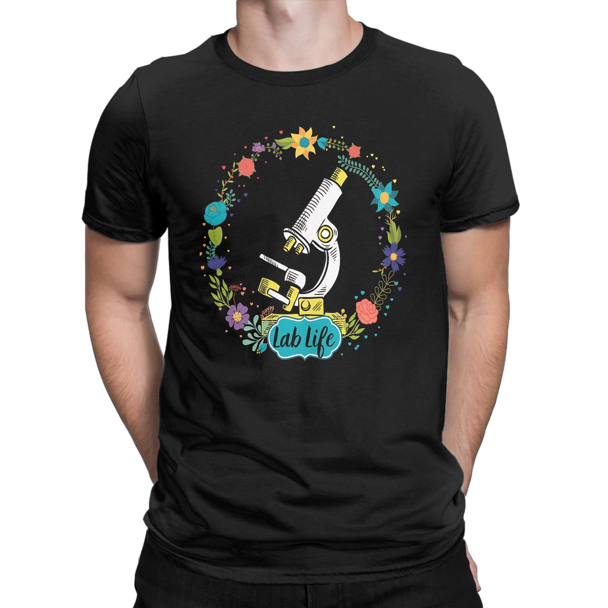RETRO FLOWERS MICROSCOPE MEDIC – Medical Lab Graphics recenzja i cena