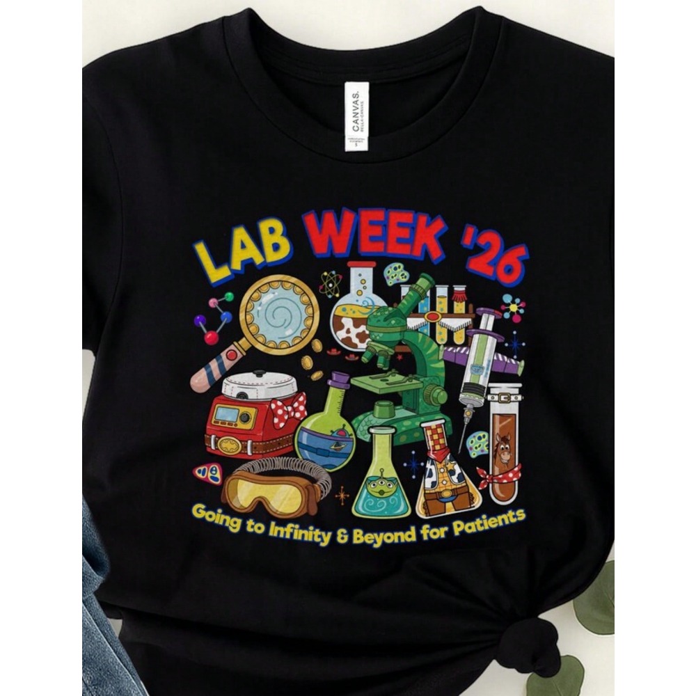 2026 T-Shirt Going To Infinity – Medical Lab Graphics recenzja i cena