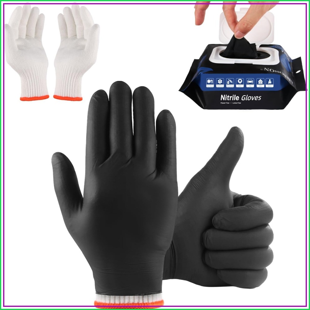 50 Disposable Nitrile Gloves + – Disposable Gloves Nitrile recenzja i cena