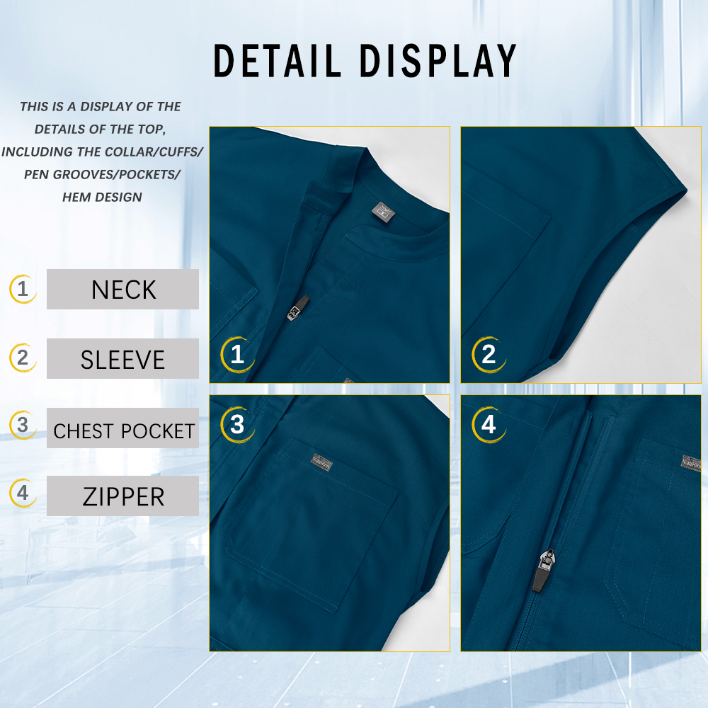 Short Sleeve Jumpsuits Dentist – Medical Lab Hospital recenzja i cena