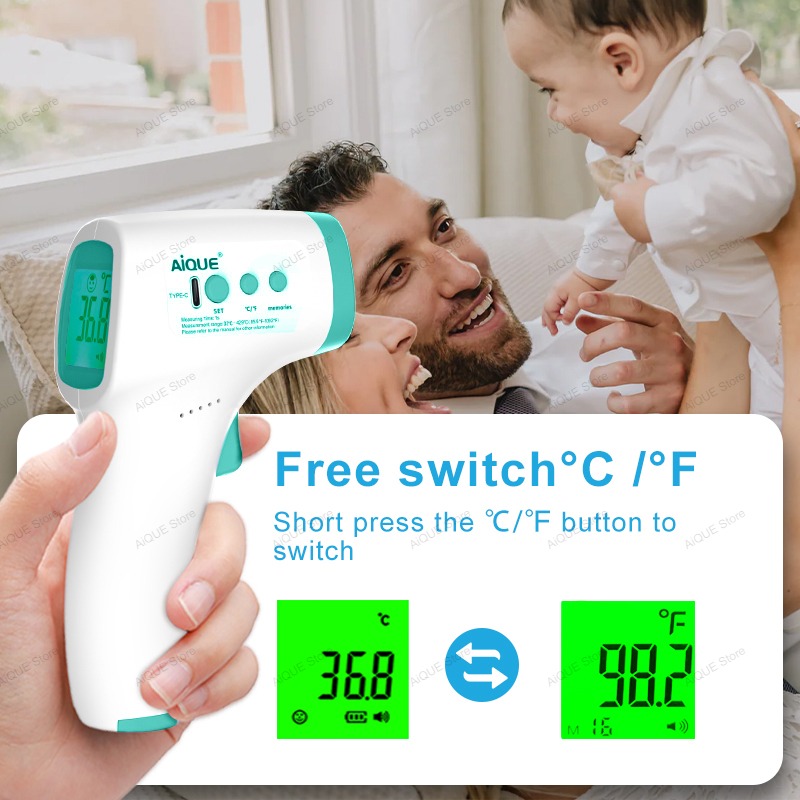 AiQUE Rechargeable Digital ℃℉  – Digital Thermometer Infrared recenzja i cena