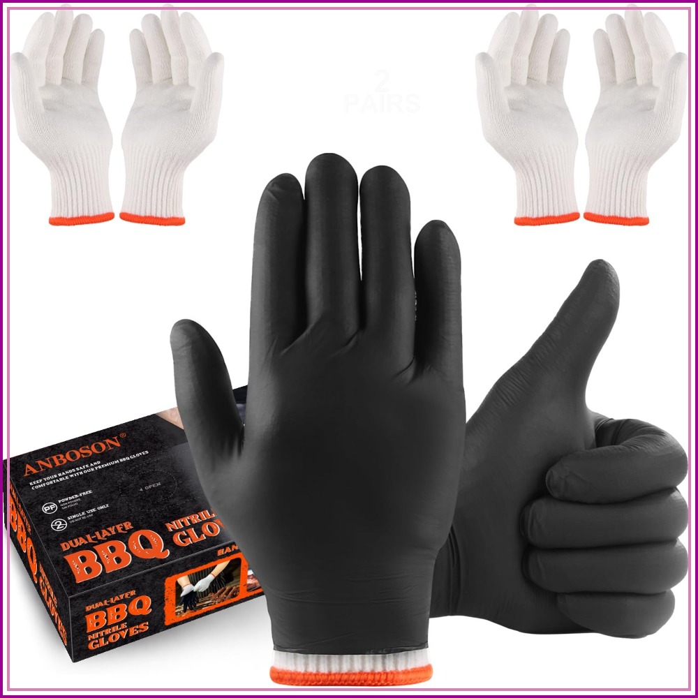 Disposable BBQ Gloves 100 Pack – Disposable Gloves Nitrile recenzja i cena
