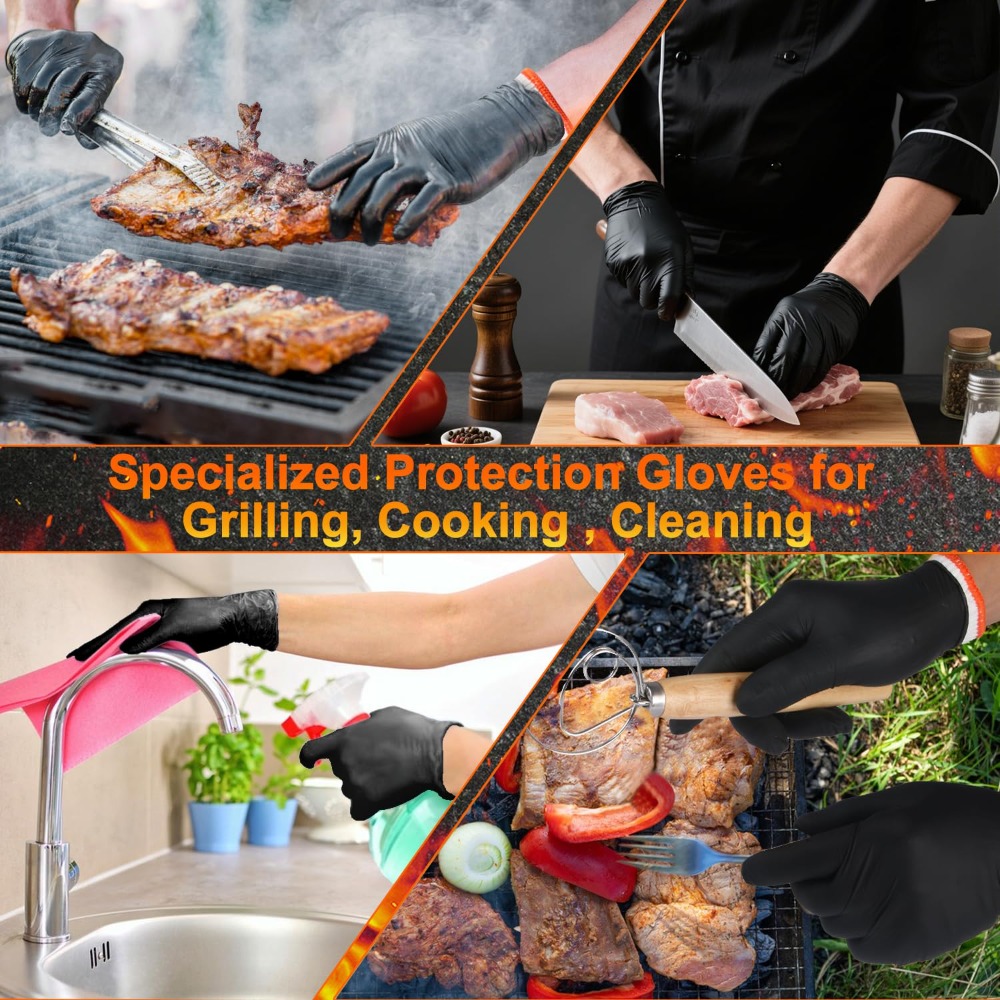 Disposable BBQ Gloves 100 Pack – Disposable Gloves Nitrile recenzja i cena