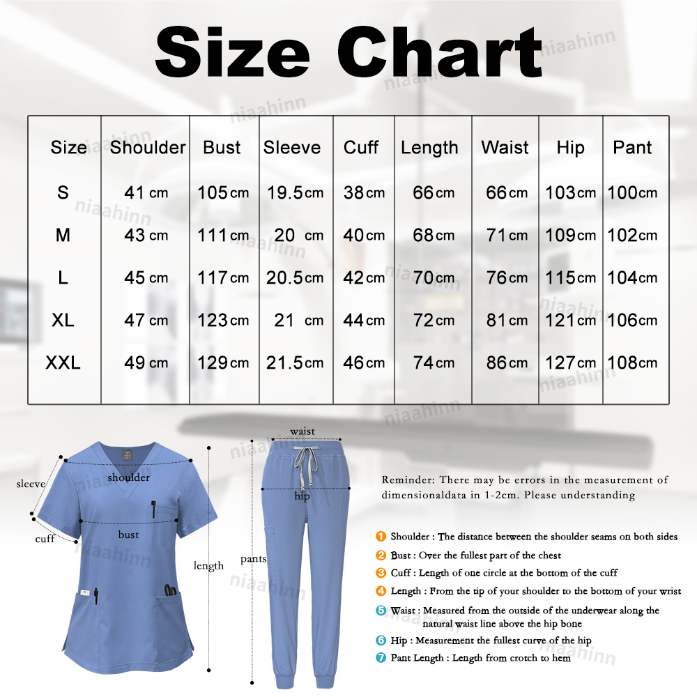 Nurse Scrubs Hospital Uniform  – Medical Lab Hospital recenzja i cena