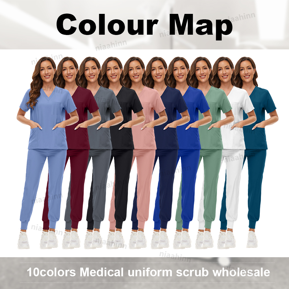 Nurse Scrubs Hospital Uniform  – Medical Lab Hospital recenzja i cena