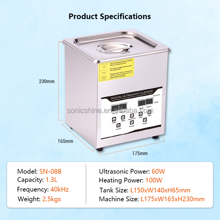 SN-08B 1.3L Electric Ultrasoni – Medical Lab Ultrasound recenzja i cena