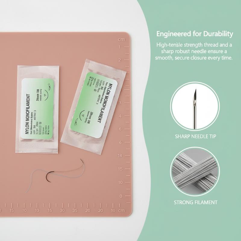 Nylon Monofilament Suture Kit  – Medical Lab Science recenzja i cena