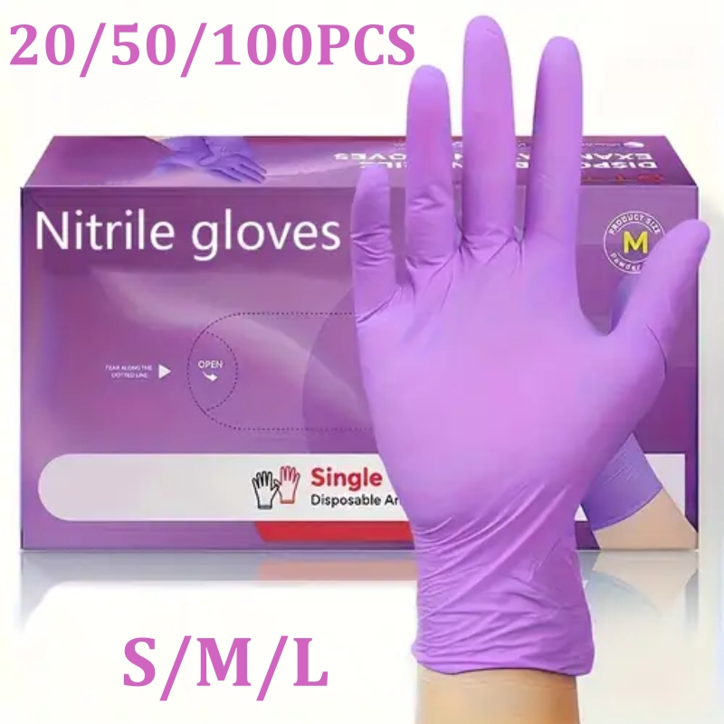50/100PCS Violet Nitrile Glove – Disposable Gloves Nitrile recenzja i cena