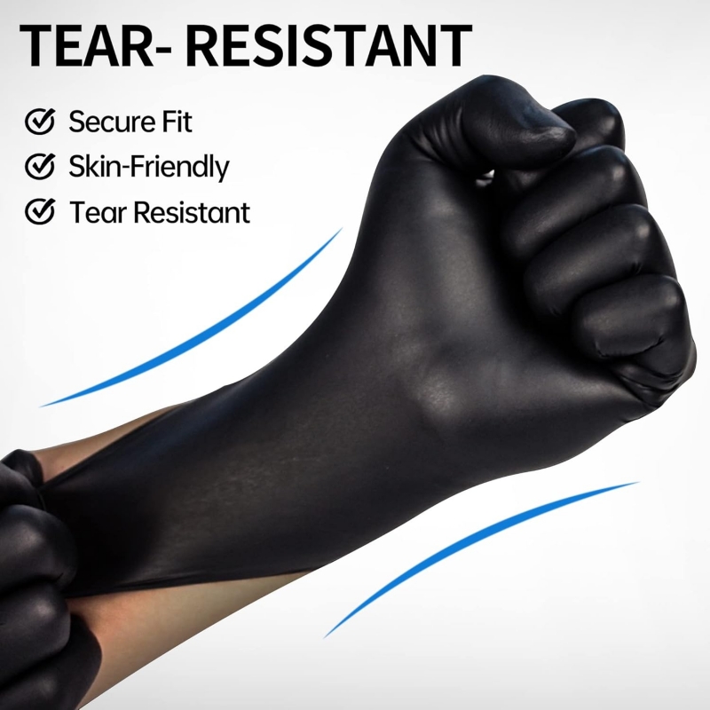 100PCS Black Nitrile Gloves Di – Disposable Gloves Nitrile recenzja i cena