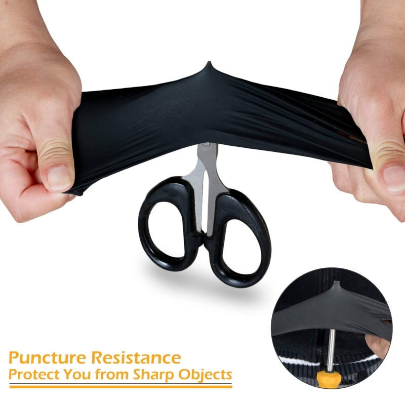 100PCS Black Nitrile Gloves Di – Disposable Gloves Nitrile recenzja i cena