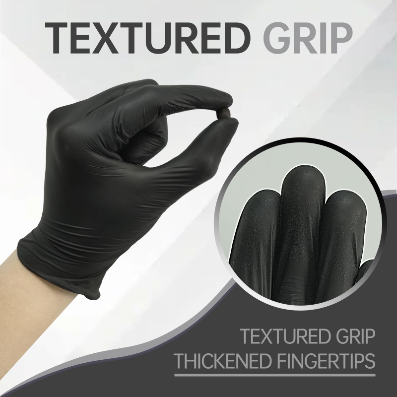 100PCS Black Nitrile Gloves Di – Disposable Gloves Nitrile recenzja i cena
