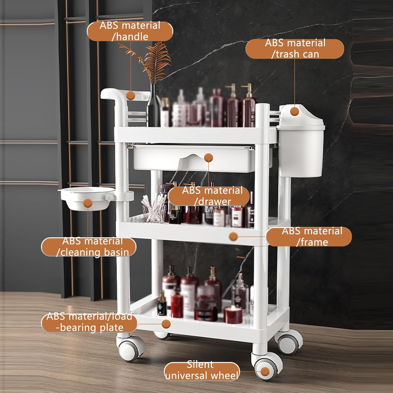 3-Tier Medical Utility Cart Wi – Medical Lab Hospital recenzja i cena